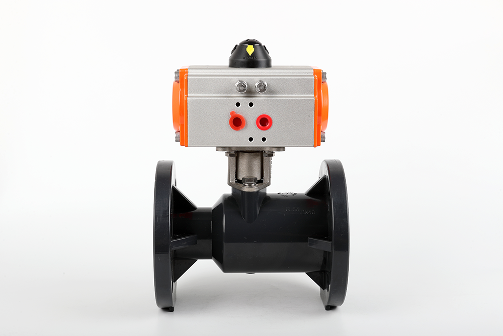 宁城气动法兰一体球阀